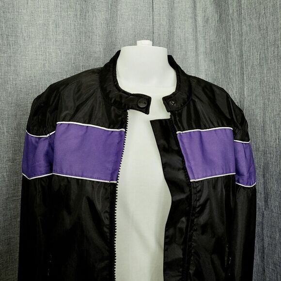 Nexgen Motorcycle Riding Jacket Tough Fabric Black Purple Thinsulate Women's L - Picture 16 of 16